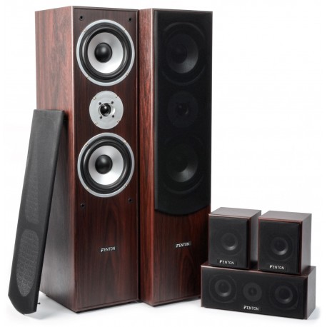 HF-5W Sistema home theatre 5.0 Fenton color nogal