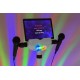 KSM-15W Set escenario karaoke con alfombra color blanco Fenton