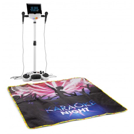 KSM-15W Set escenario karaoke con alfombra color blanco Fenton