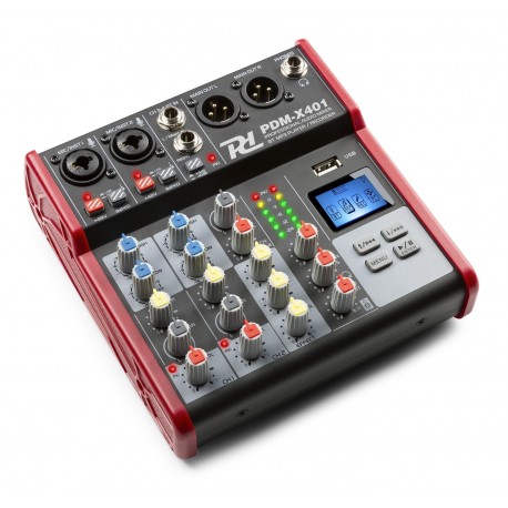 PDM-X401 Mezclador de estudio 4 canales Power Dynamics