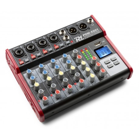 PDM-X601 Mezclador de estudio 6 canales Power Dynamics