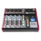 PDM-X601 Mezclador de estudio 6 canales Power Dynamics