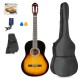 Soloart Conjunto guitarra clásica sunburst