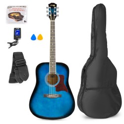 Solojam Conjunto guitarra acústica azul