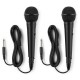 SBS-55B Conjunto karaoke negro con luces LED Vonyx