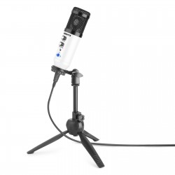CM-320W Micrófono estudio USB con echo color blanco Vonyx