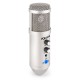 CMS-320B Micrófono de estudio USB con echo color titanio Vonyx