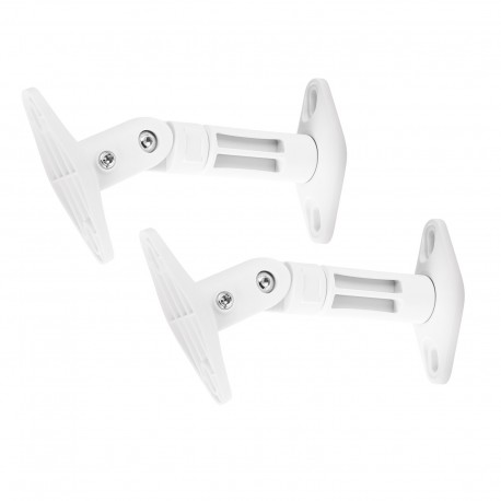 HTS-20W Juego de 2 soportes de pared para altavoz, color blanco