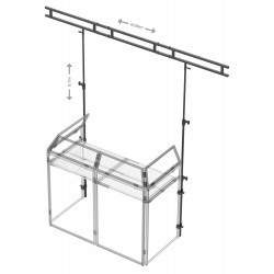 DB3L Puente de luces para mesa de DJ Vonyx