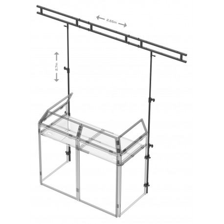 DB3L Puente de luces para mesa de DJ Vonyx