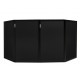 DB2B Pantalla DJ plegable 120x70 (4 paneles) Vonyx, color negro