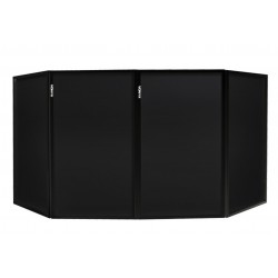DB2B Pantalla DJ plegable 120x70 (4 paneles) Vonyx, color negro