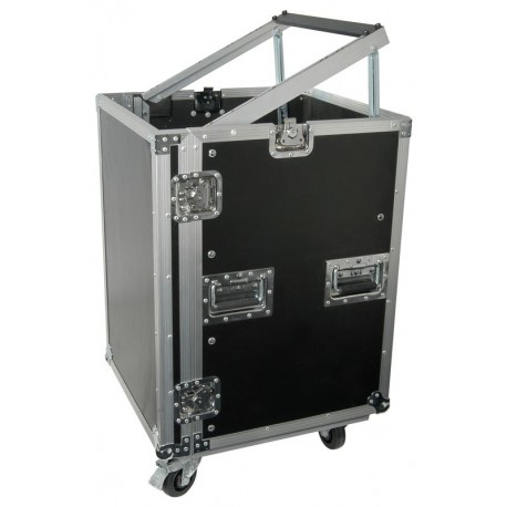 PD-F16U8 Caja rack 19" con ruedas 16U