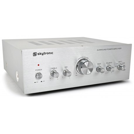 AV400 Amplificador estéreo plata