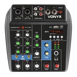 VMM-100 Mezclador de audio USB/BT Vonyx