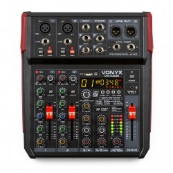 VM-KG06 Mezclador para música 6 canales BT/DSP/USB grabación