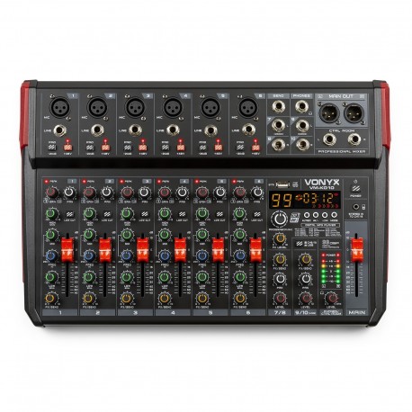 VM-KG10 Mezclador para música 10 canales BT/DSP/USB grabación