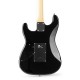 Gigkit Conjunto guitarra eléctrica estilo acolchado color negro