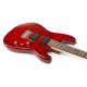 Gigkit Conjunto guitarra eléctrica estilo acolchado color rojo