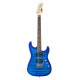 Gigkit Conjunto guitarra eléctrica estilo acolchado color azul