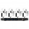 PD-524B Set micrófonos inalámbricos UHF con 4 micros de petaca