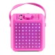 KAR-50P Altavoz karaoke con LEDs color rosa