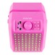 KAR-50P Altavoz karaoke con LEDs color rosa