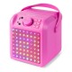 KAR-50P Altavoz karaoke con LEDs color rosa