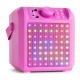KAR-50P Altavoz karaoke con LEDs color rosa