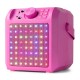 KAR-50P Altavoz karaoke con LEDs color rosa