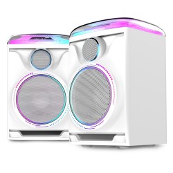 TRACK 2.0 Juego de altavoces activos con LED color blanco