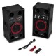 SPK-108 Pareja de altavoces karaoke 8" BT/MP3