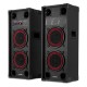 SPK-208 Pareja de altavoces karaoke 2x8" BT/MP3
