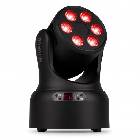 NOVA68-BK MH Cabeza móvil wash