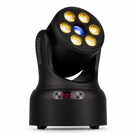 NOVA68-BK MH Cabeza móvil wash con gobo