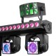 ShowBar GO ultra con 4 cabezas móviles, barra de LED y 2 efectos derby