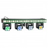 ShowBar GO edge con 4 cabezas móviles y barra de LED/estroboscópica