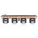 ShowBar GO edge con 4 cabezas móviles y barra de LED/estroboscópica