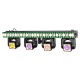 ShowBar GO edge con 4 cabezas móviles y barra de LED/estroboscópica