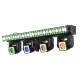 ShowBar GO edge con 4 cabezas móviles y barra de LED/estroboscópica