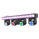 ShowBar GO edge con 4 cabezas móviles y barra de LED/estroboscópica