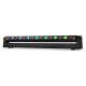 Barra móvil Hyaden con 7 LEDs y 8 rayos láser