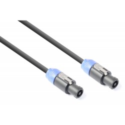 Cable de altavoz 2P - NL2 - macho a NL2 - macho 2.5mm, 15m