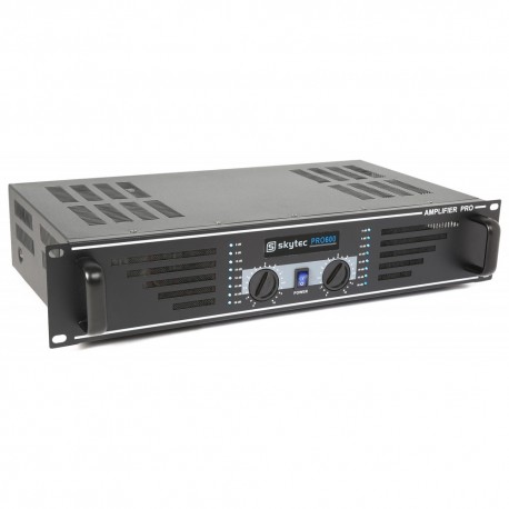 SKY-600B Amplificador de sonido 2x300W Skytec