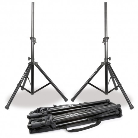 Set 2 soportes de altavoz con bolsa de transporte Skytec