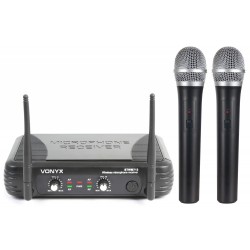 STWM-712 Micrófono inalámbrico Diversity VHF 2 canales Skytec