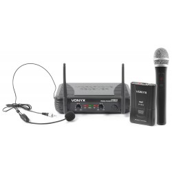 STWM-712C Micro VHF 2 canales combi Diversity Skytec