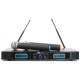 PD-732H Micro inalámbrico 2x16 canales UHF True Diversity con 2 micrófonos Power Dynamics