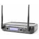 WM-73C Combi System Wireless UHF 2 canales con micro de mano y petaca y Display Vonyx