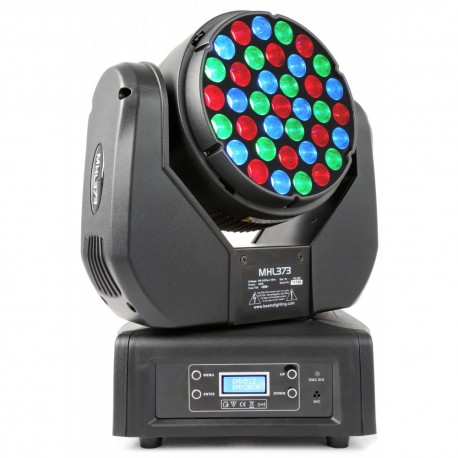 BeamZ Professional MHL373 cabeza móvil LED 37x3W RGB 14 canales DMX